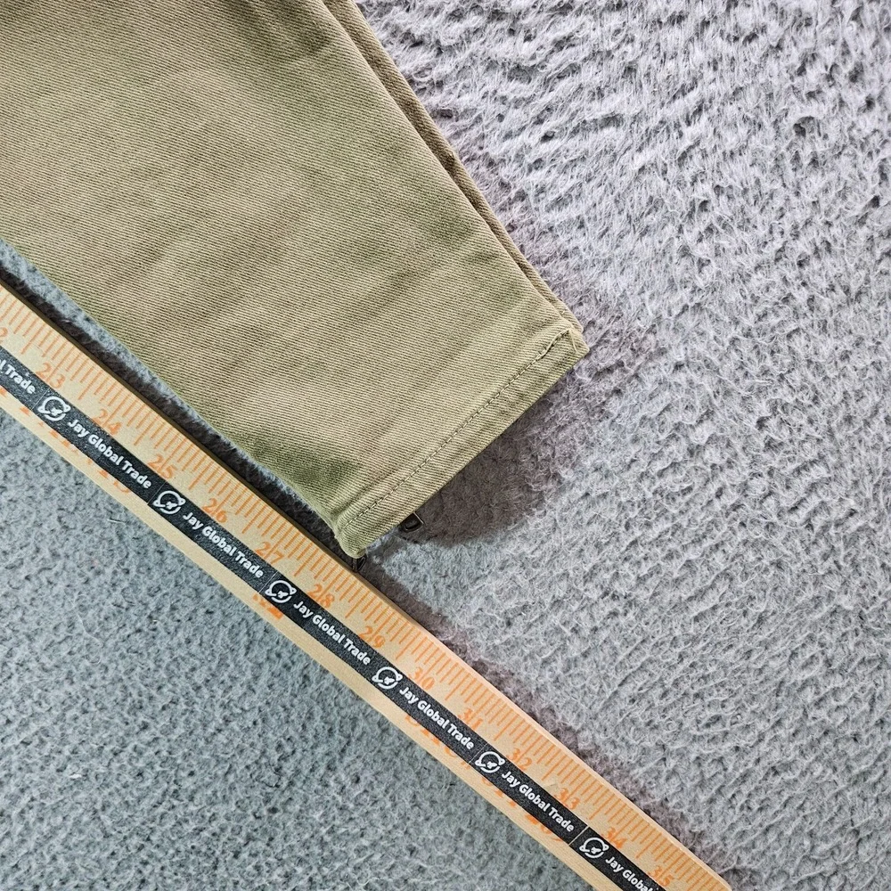 Paige Pants‎ Jeans Women Size 25 Skinny Stretch Zip Detailed Olive Green